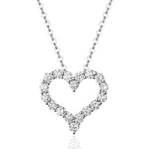 A diamond heart necklace from Luvente.