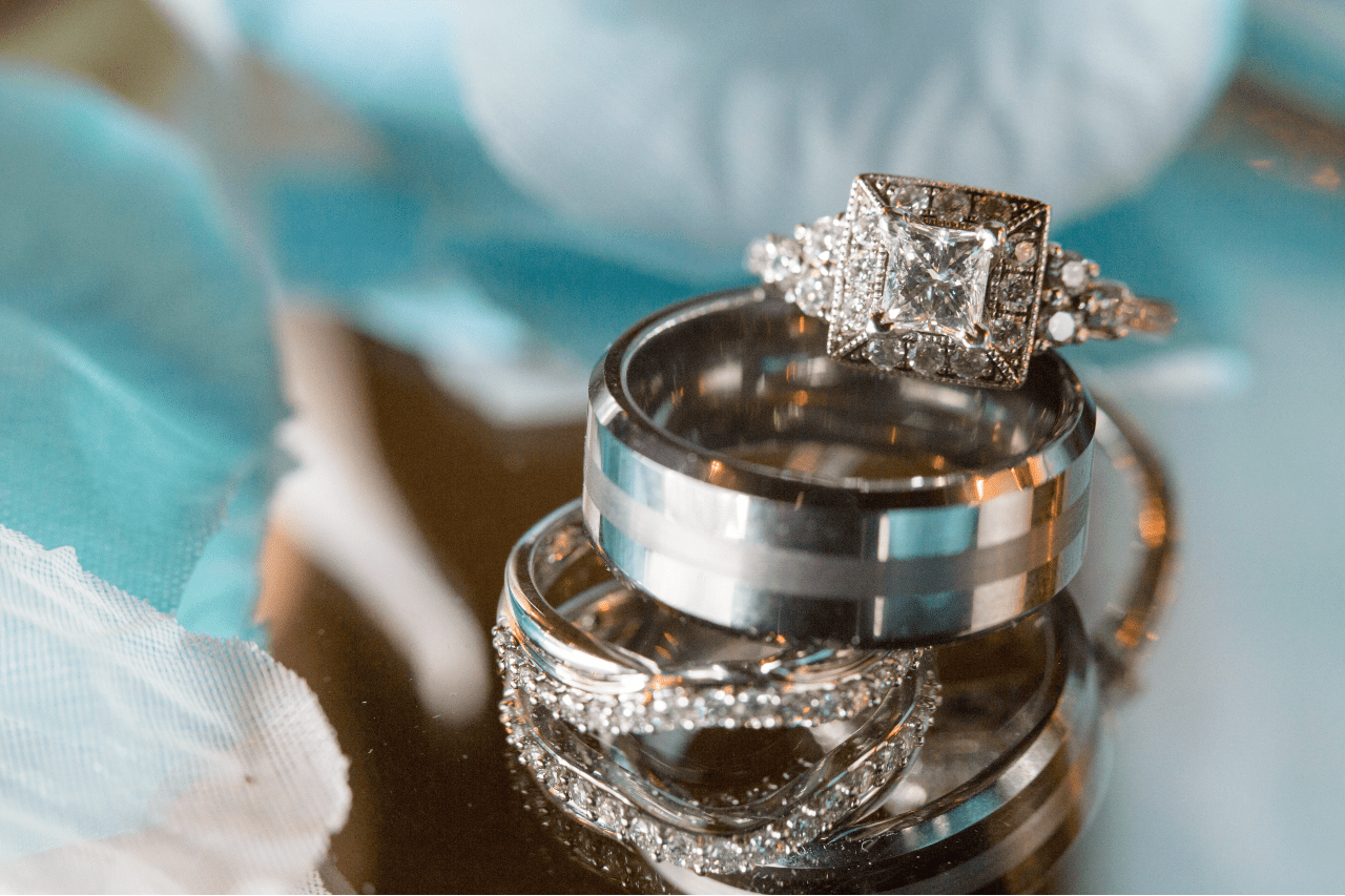 three ring stacked