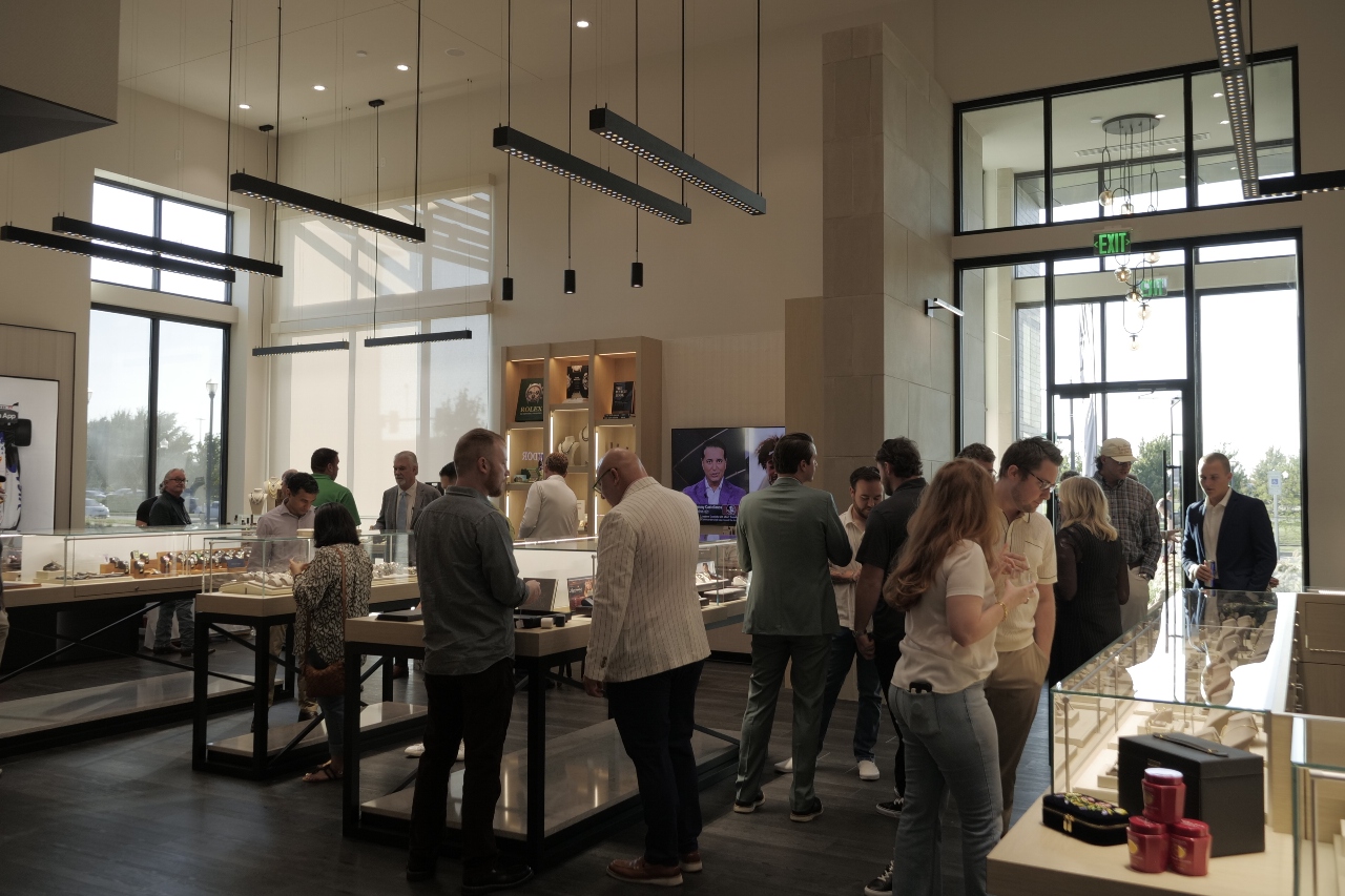 Great turn out at our Norman jewelry store for the Watches, Wine, and Whiskey event