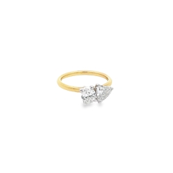 Brockhaus Jewelry Engagement Ring RD-0129TEMD-14KYW