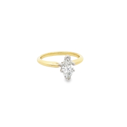 Brockhaus Jewelry Engagement Ring ERD-0129MARQ-I-SI1-14KYW