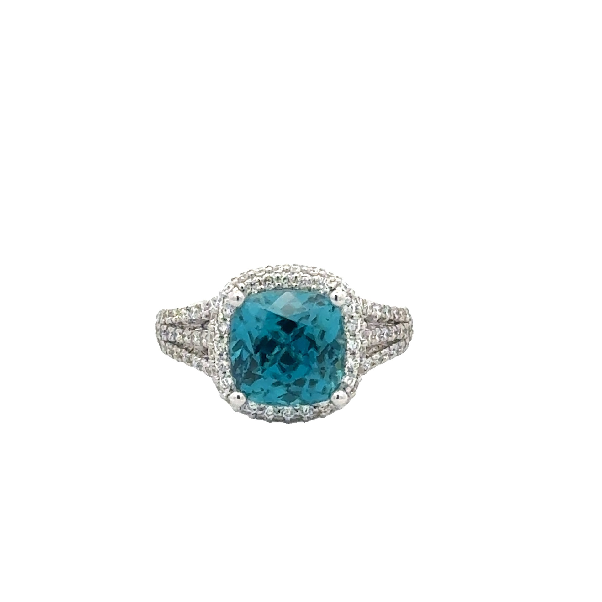 Brockhaus Jewelry Ring GR-0665BLUZIR-0094DIA-14KW