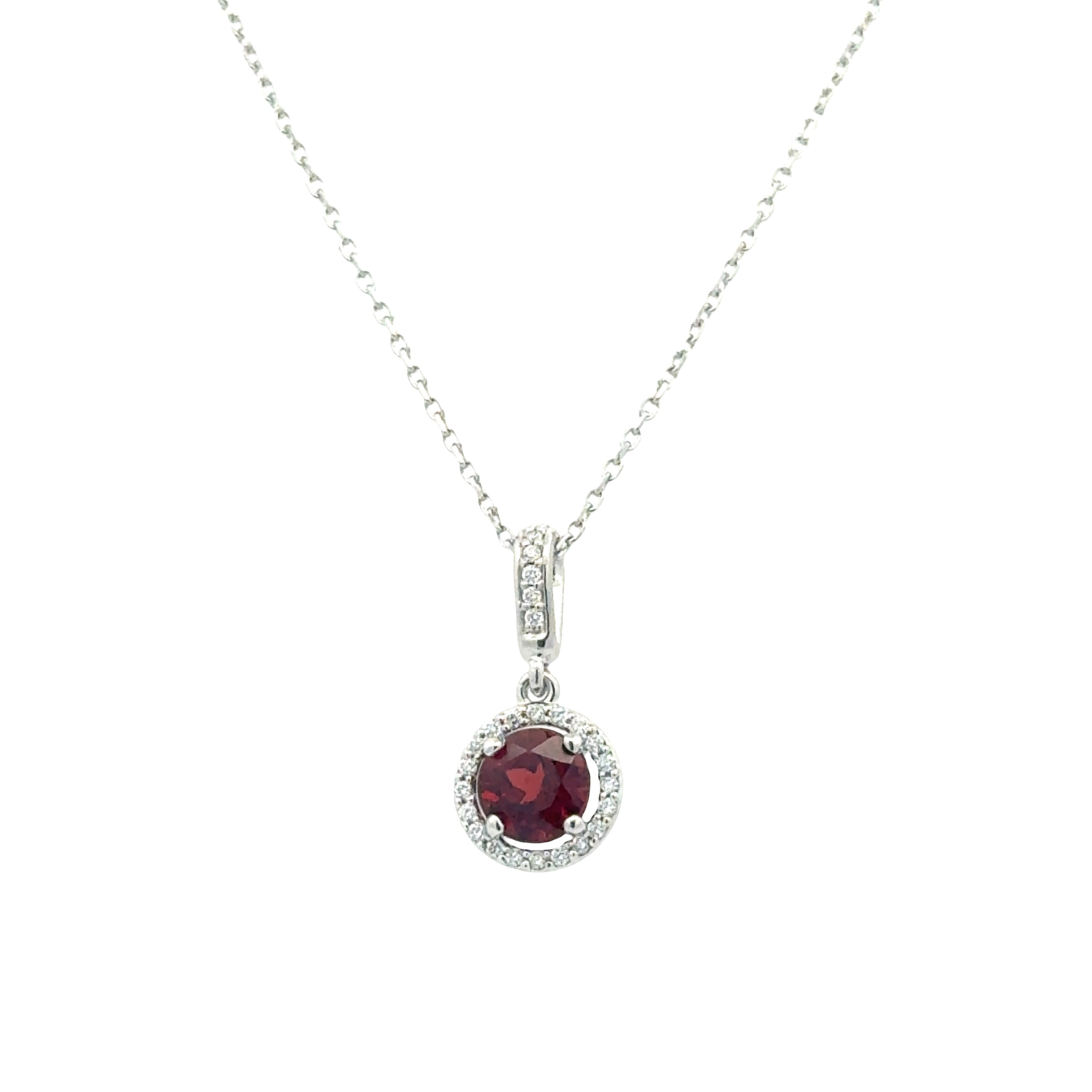 Brockhaus Jewelry Necklace GN-6MMGAR-0010DIA-14KW Brockhaus Jewelry Necklace GN-6MMGAR-0010DIA-14KW