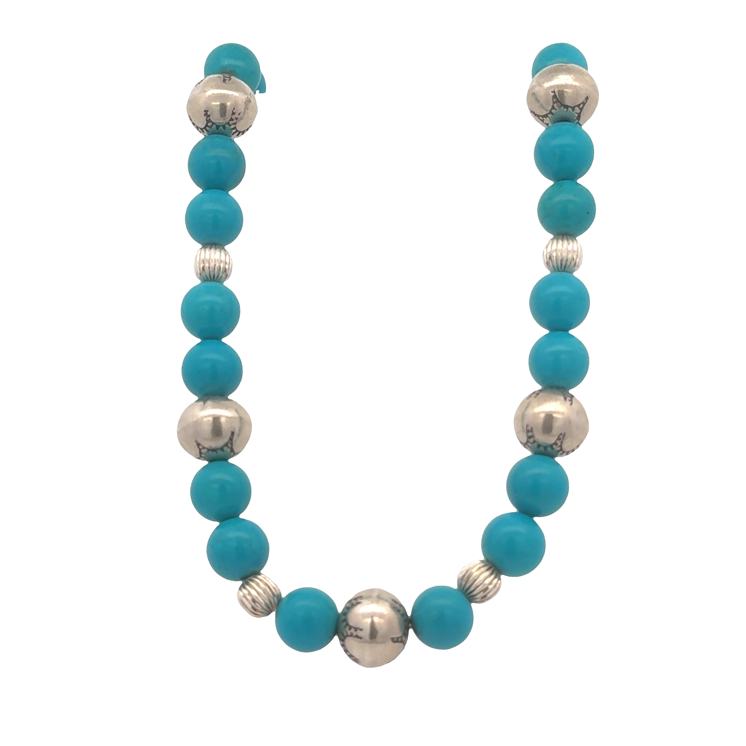 Brockhaus Jewelry Necklace BN-SSBEADS-TURQ-20IN Brockhaus Jewelry Necklace BN-SSBEADS-TURQ-20IN
