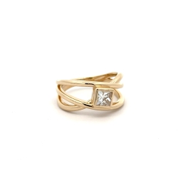 Brockhaus Jewelry Ring RD-0074PRIN-G-VS2-14KY