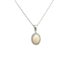 Brockhaus Jewelry Necklace NG-0064OPAL-14KW