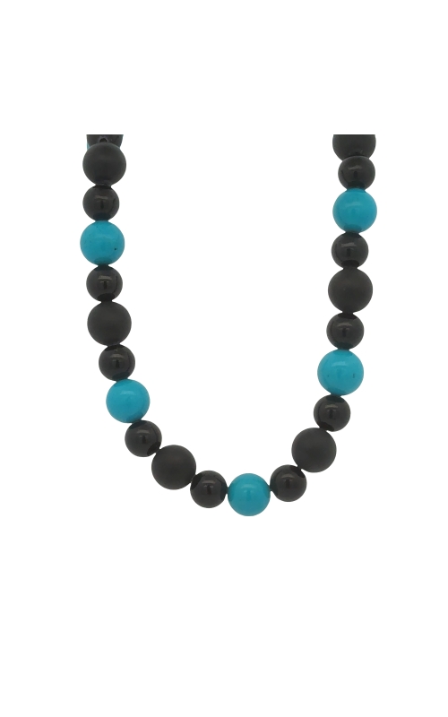 Brockhaus Jewelry Necklace BN-TURQ-ONYX-23IN-SS
