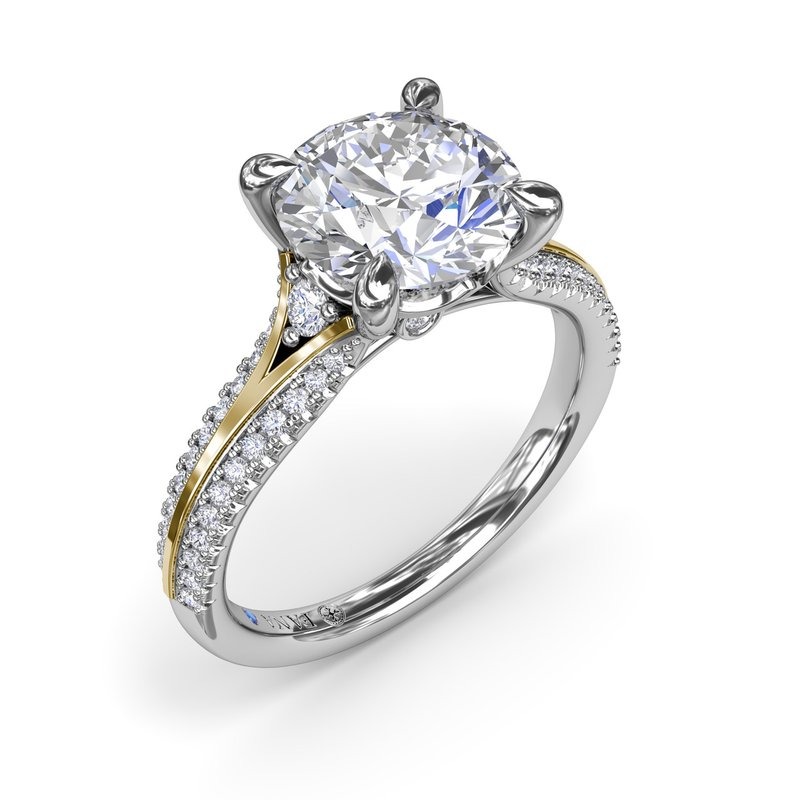 Fana Engagement Ring S4230-14KW18KY-RD1H-6H