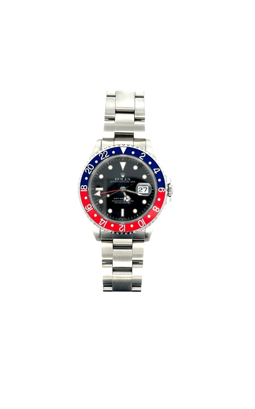 Pre Owned Rolex Watches Watch 40mm GMT-Master II ref 16710 Blue/Red